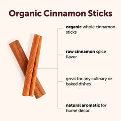 Organic, non-GMO cinnamon sticks add earthy notes.