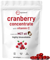 Micro Ingredients cranberry concentrate softgels bottle front for daily use