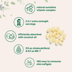 Micro Ingredients D3 and K2 dosage label shows high potency.