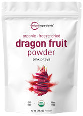 Micro Ingredients Organic dragon fruit powder 10oz bag ready for smoothies