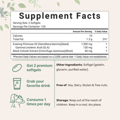Micro Ingredients Evening Primrose Oil softgels are easy to swallow for daily skin and wellness support
