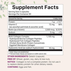 Micro Ingredients five-type collagen formula bottle highlighting complete collagen spectrum