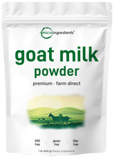 Micro Ingredients Goat Milk Powder packaging from Australia, grass-fed source for high-quality nutrition.