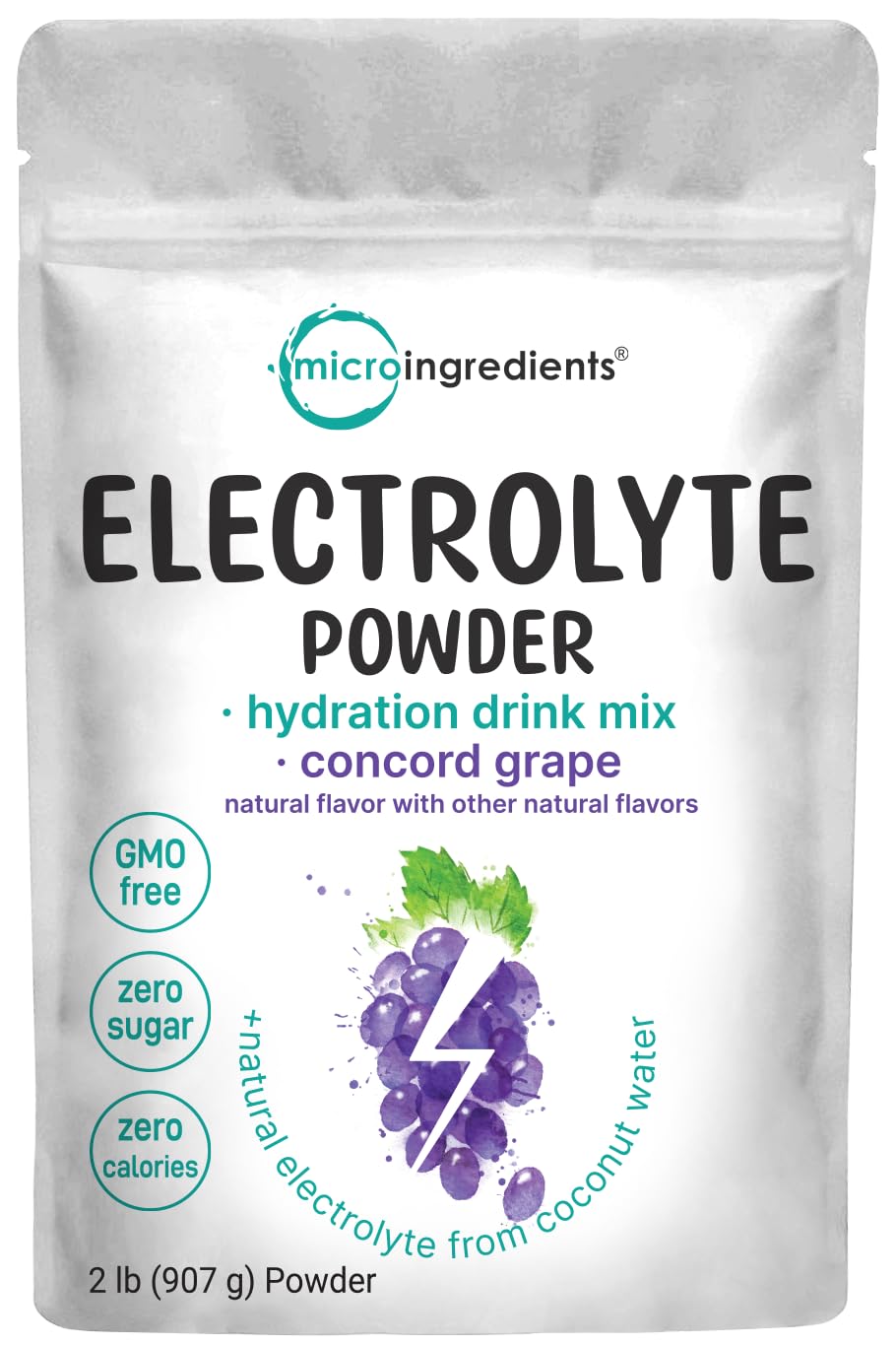 Micro Ingredients Hydration Electrolyte Powder Concord Grape for refreshing hydration