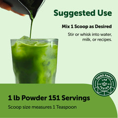 Matcha being whisked into a foamy latte, emphasizing smooth blending.