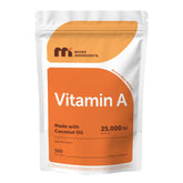 Micro Ingredients maximum strength vitamin A bottle with easy-to-swallow softgels.