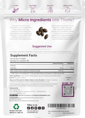 Micro Ingredients milk thistle softgels packaging pouch showing 360-count supply.