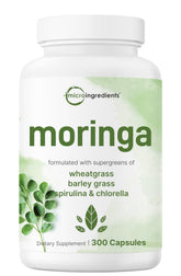 Micro Ingredients Moringa Oleifera capsules bottle for daily energy support
