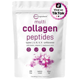 Micro Ingredients Multi Collagen Powder tub ready to mix into beverages