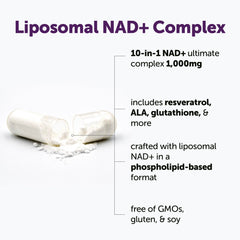 Micro Ingredients NAD+ botanical blend with grape seed and green tea for synergy.
