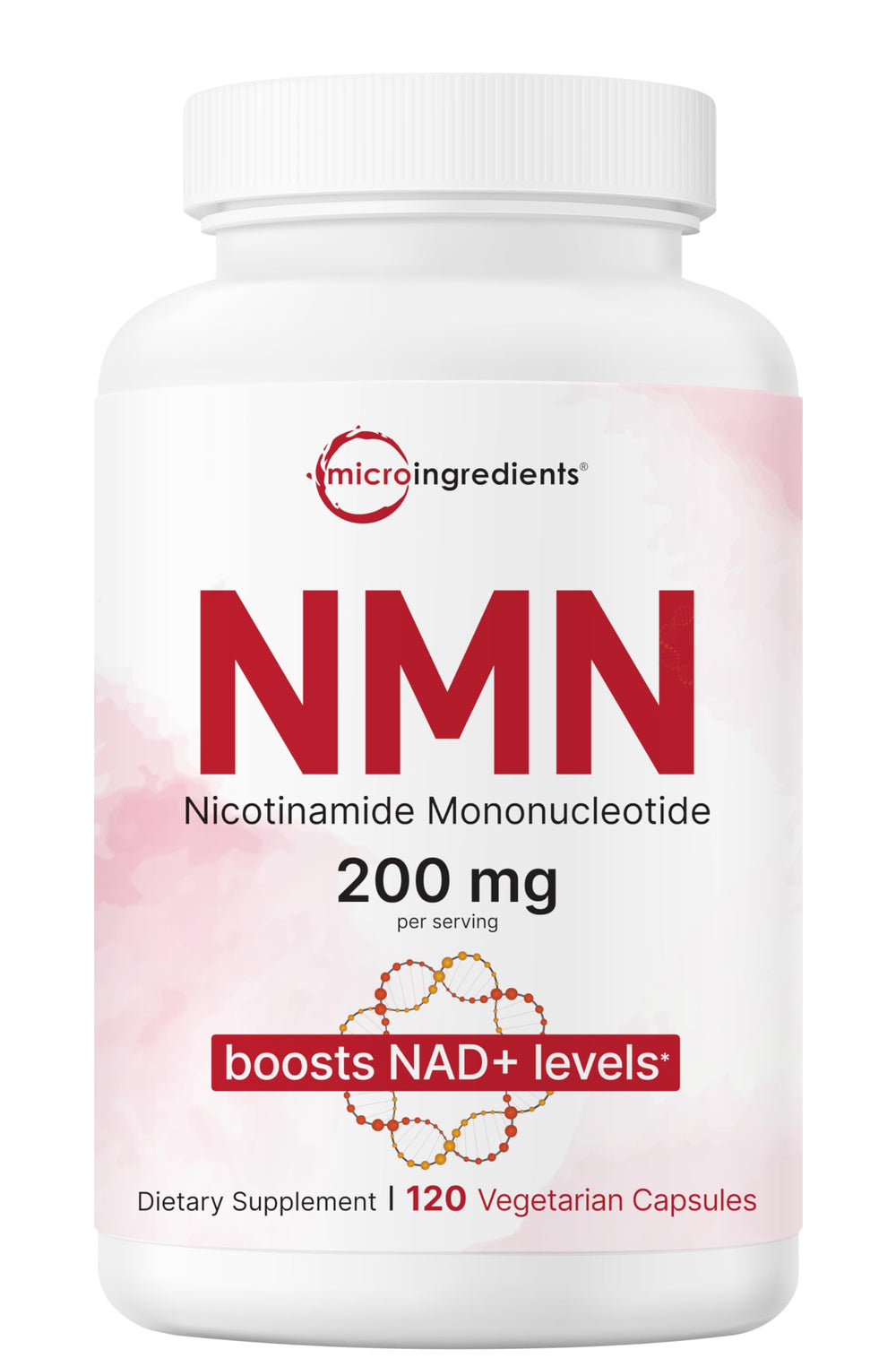 Micro Ingredients NMN bottle with capsules supports daily NAD+ precursor routine.