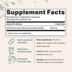 Close-up of NMN capsules showcases vegan-friendly format for easy daily intake.
