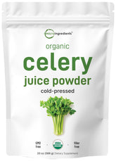 Micro Ingredients Celery Juice Powder bottle for smoothies and balanced daily nutrition