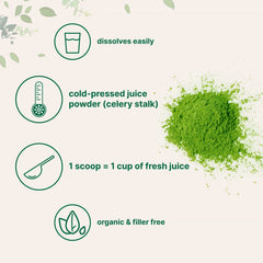 Label shows vegan and gluten-free certification for Micro Ingredients celery powder
