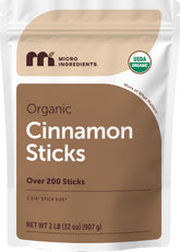Micro Ingredients organic cinnamon sticks bulk 2lb for tea and baking.