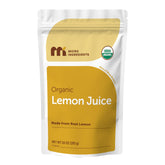 Micro Ingredients organic lemon juice powder 10oz bottle for convenient citrus flavoring