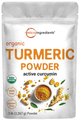 Micro Ingredients Organic Turmeric Powder 5lb bag ready for everyday cooking.