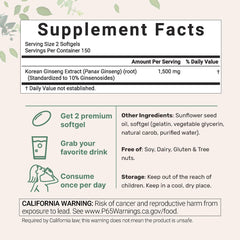 Close-up of Micro Ingredients panax ginseng root extract emphasizing authentic potency.
