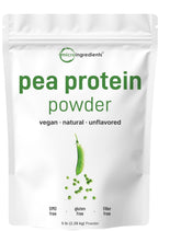 Micro Ingredients pea protein bag front, versatile plant-based protein source for daily meals.