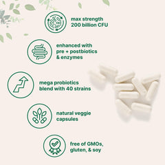 Micro Ingredients Probiotics capsules close-up for daily use.