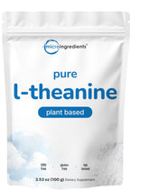 Micro Ingredients Pure L-Theanine Powder 100g jar for easy daily mixing.
