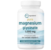 Micro Ingredients Pure Magnesium Glycinate bottle front for daily mineral support.