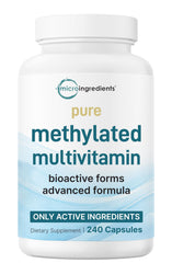 Micro Ingredients Pure Methylated Multivitamin capsules for enhanced absorption and daily support.