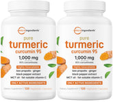 Micro Ingredients Pure Turmeric Curcumin bottle showing 1,000 mg potency for joint support