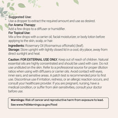 Micro Ingredients Rosemary Essential Oil dropper enables accurate topical dilution.
