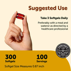 Micro Ingredients softgels pouring; smooth texture for daily intake.