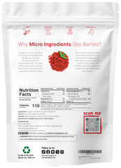Micro Ingredients sun-dried goji berries highlight vibrant color and natural sweetness.