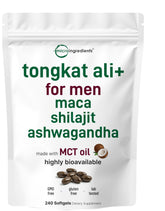 Micro Ingredients Tongkat Ali Softgels bottle showing concentrated blend for daily support