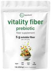 Micro Ingredients Vitality Fiber powder bottle for daily digestive support