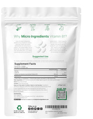 Micro Ingredients Vitamin B1 bottle with softgels ready for daily use and routine.