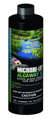Microbe-Lift Algaway 54 bottle label for safe pond algae control.