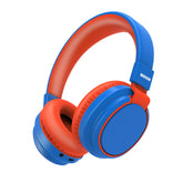 MIDOLA blue kids headphones foldable design for easy travel and compact storage