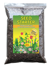 Midwest Hearth seed starter soil mix packaging prepared for germination