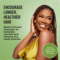 Mielle Organics Rosemary Mint Shampoo lather illustrates gentle cleansing for textured hair.