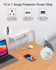 Mifaso 12ft braided extension cord for durable, tangle-free power delivery.