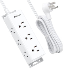 Mifaso surge protector power strip with 9 outlets for a tidy, organized workspace.