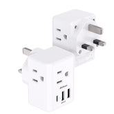 Mifaso UK travel plug adapter compact design for global charging on the go