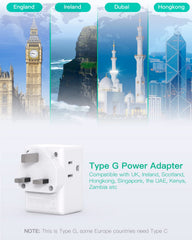 Mifaso UK adapter with USB-C fast charging for quick device recharge