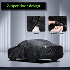 Migaven car cover on a Chevy Camaro with fit designed for all-season defense against elements.