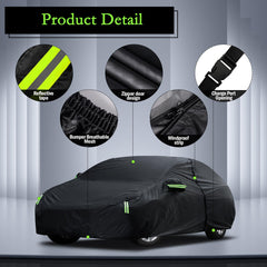 Migaven car cover with wind-resistance straps keeps the cover secure in windy conditions.