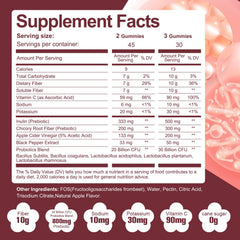 Migcopat apple flavor gummies probiotics shows tasty gut health support