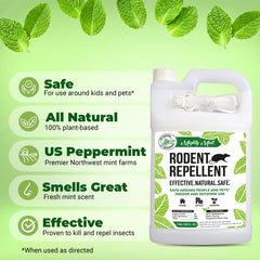 Mighty Mint microfiber cloth included for easy application and cleanup.