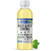 Mighty Mint Peppermint Oil bottle pour shows easy dilution for natural pest control.