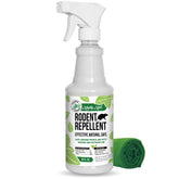 Mighty Mint Peppermint Oil Rodent Spray bottle for natural indoor and outdoor deterrence.