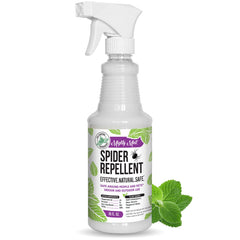 Mighty Mint peppermint oil spray bottle ready for home pest protection.