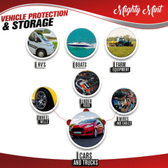 Mighty Mint spray in trunk area keeps stored items rodent-free.